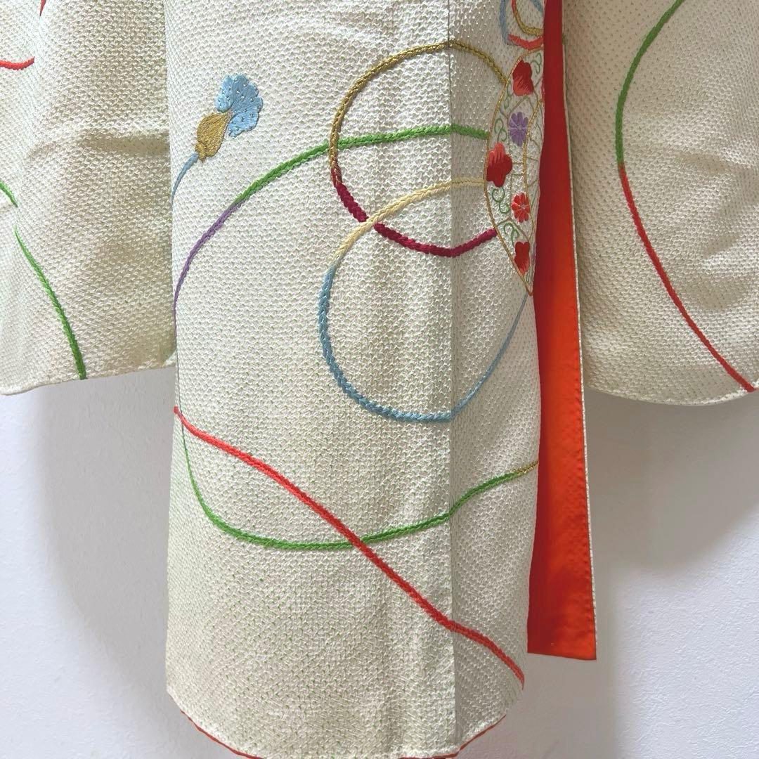 381 振袖フルセット 正絹 黄緑 グリーン 絞り 総刺繍 駒刺繍 レトロ