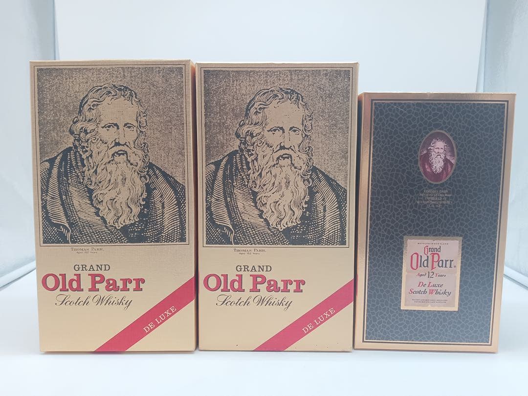 【未開栓】GRAND Old Parr 12年 オールドパー 3本 旧750ml