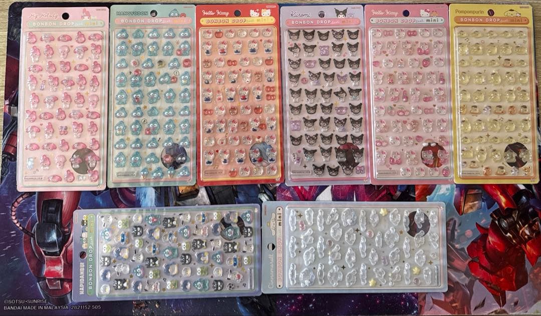 ボンボンドロップシールミニ　サンリオ
