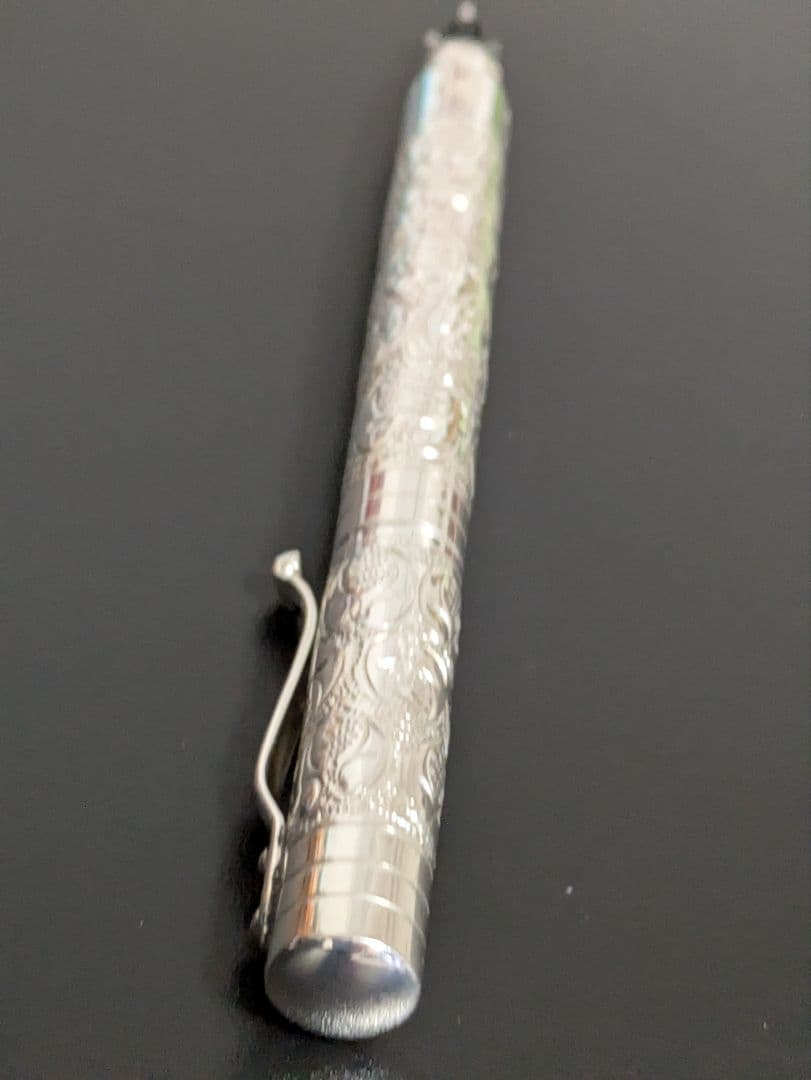 ヤード・オ・レッド万年筆スターリングシルバー バイスロイビクトリアンポケット