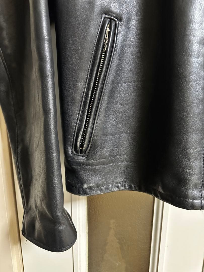 schott レザージャケット ライダース　シングル　ライナー付きXLサイズ