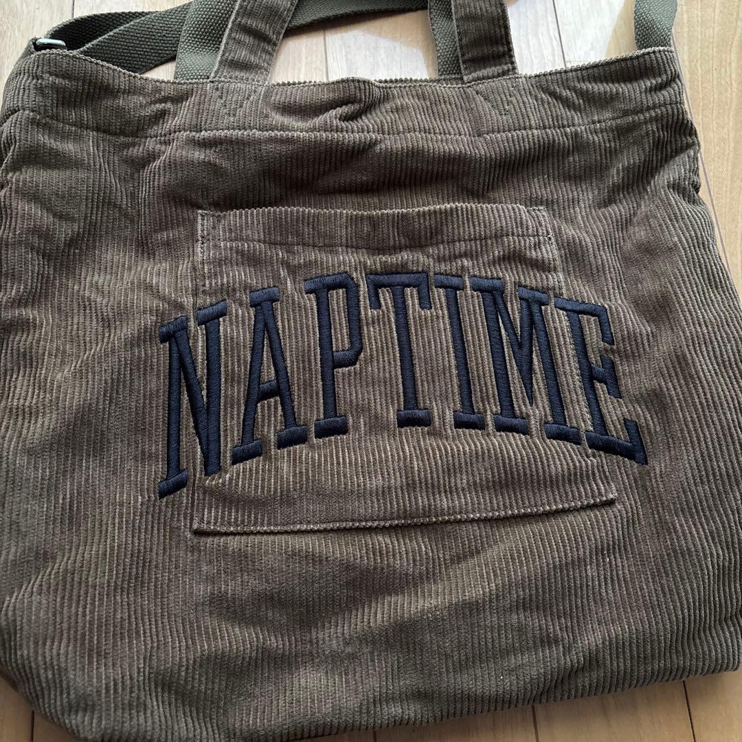 Nissy naptime. コーデュロイバッグ　カーキ