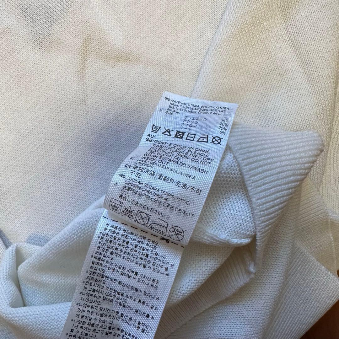 ウール混　長袖セーター　リブニット　スカート　セットアップ　春秋冬