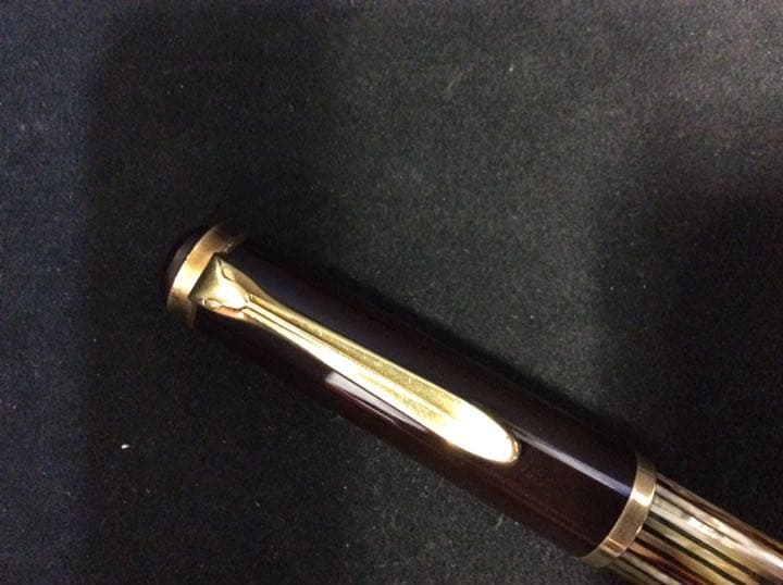 ペリカン万年筆スーべレーン茶縞M400. 1950年代