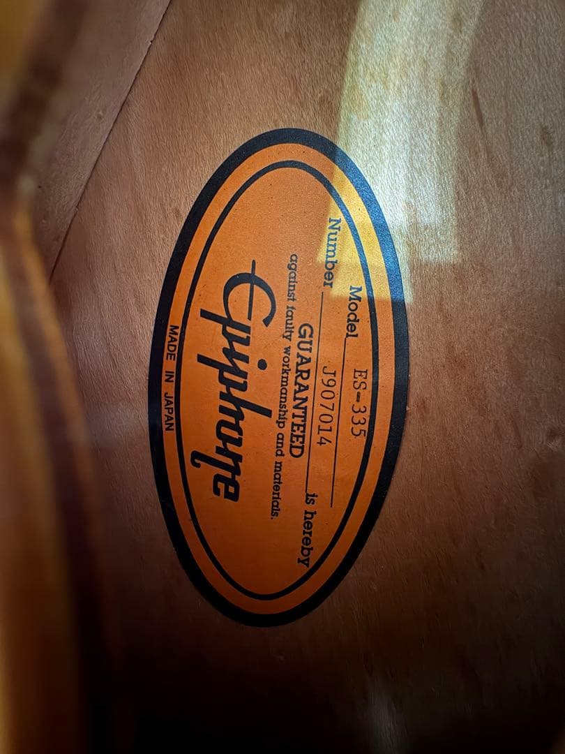 ギター Epiphone Japan ES-335 Tobacco Sunburst