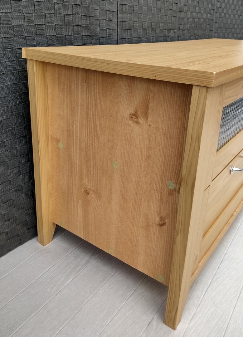 木製　テレビ台　引き出し付き　横約１１６ｃｍ×奥行約４２ｃｍ×高さ約５０ｃｍ