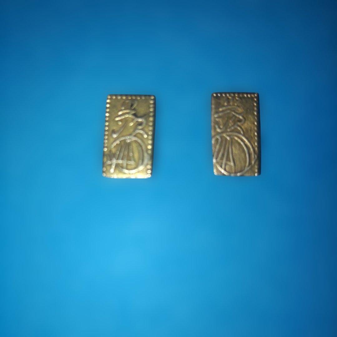 m*t様 二朱判金 ２枚 　２枚セット 　古銭　天保