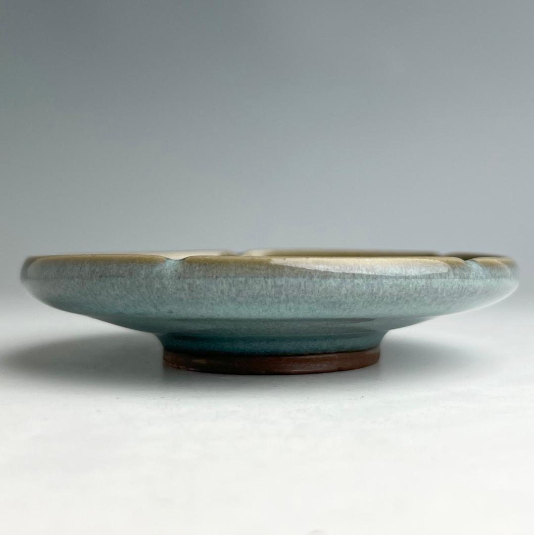 鈞窯紫斑釉陵花台 唐物 中国古玩 中国美術 唐物 擺件 A927+