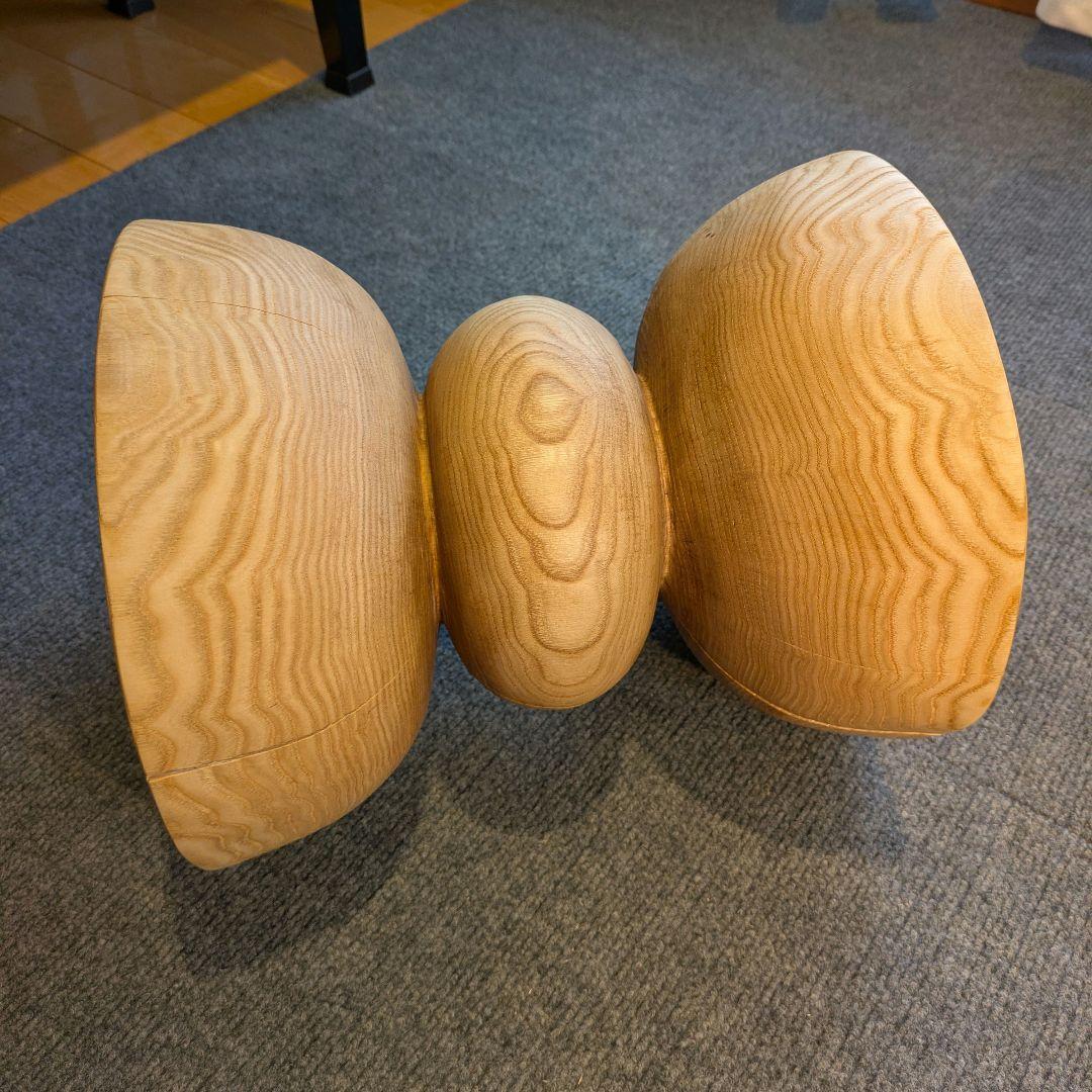 :)　栗　天然木　丸太　椅子　スツール　高さ約30.5㎝