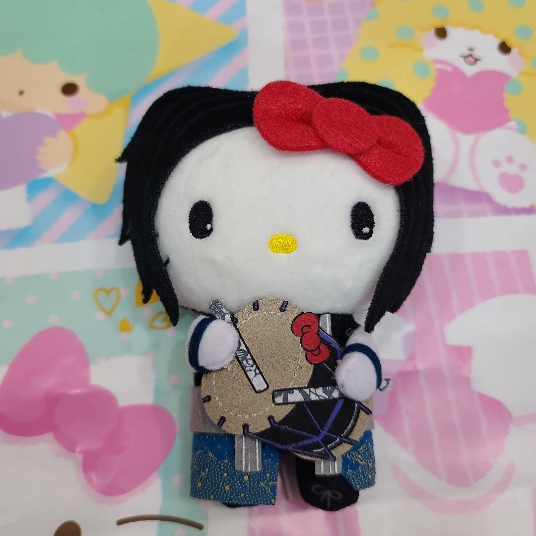 ハローキティ 和楽器バンド マスコットホルダー チャーム ぬいぐるみ 8体 新品