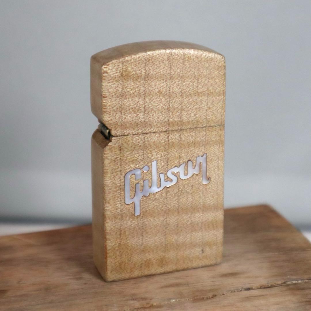 【希少】 Gibson ZIPPO USA 木製 ギブソン ジッポ ライター