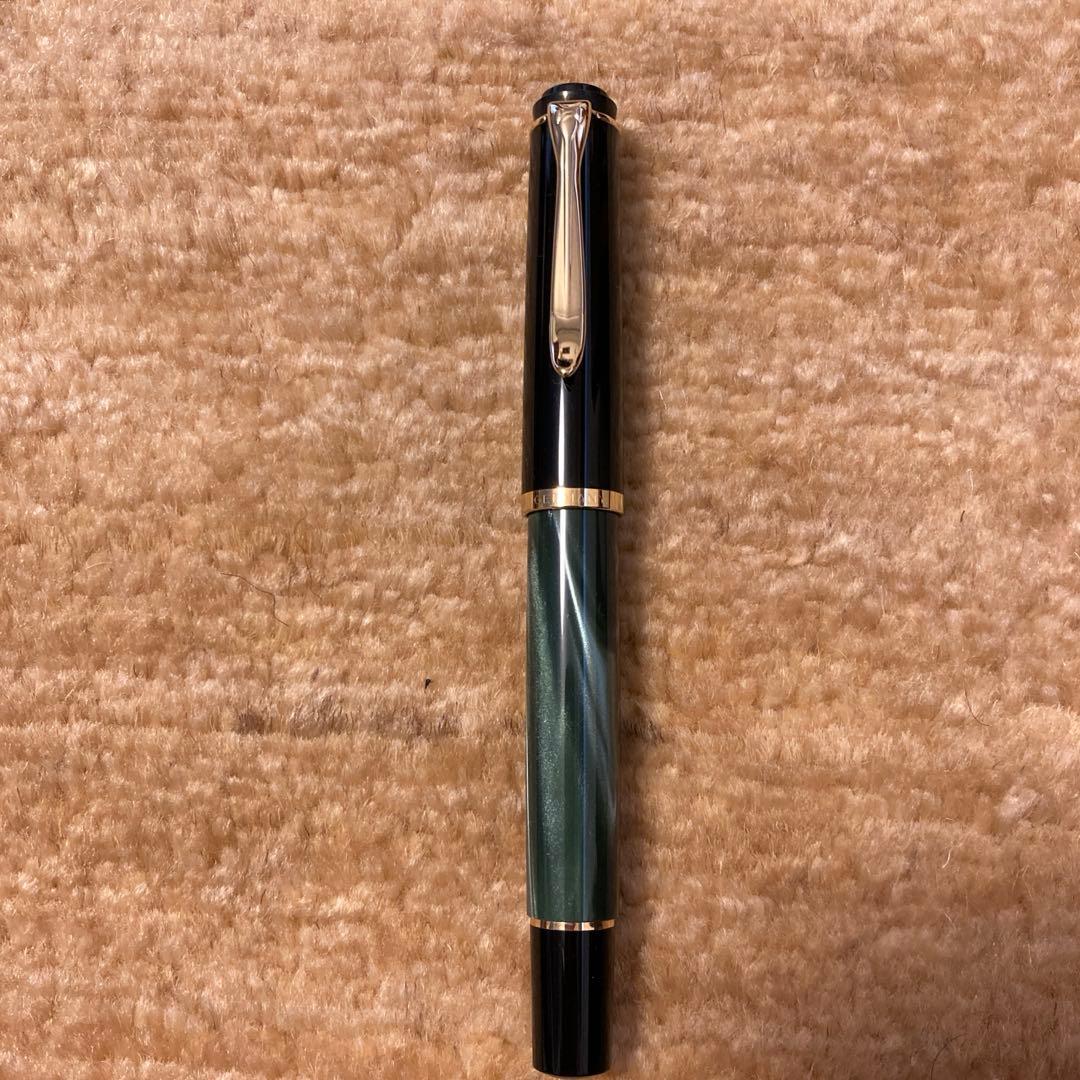 【新品未使用】Pelikan 万年筆　クラシック　グリーンマーブル　ペリカン