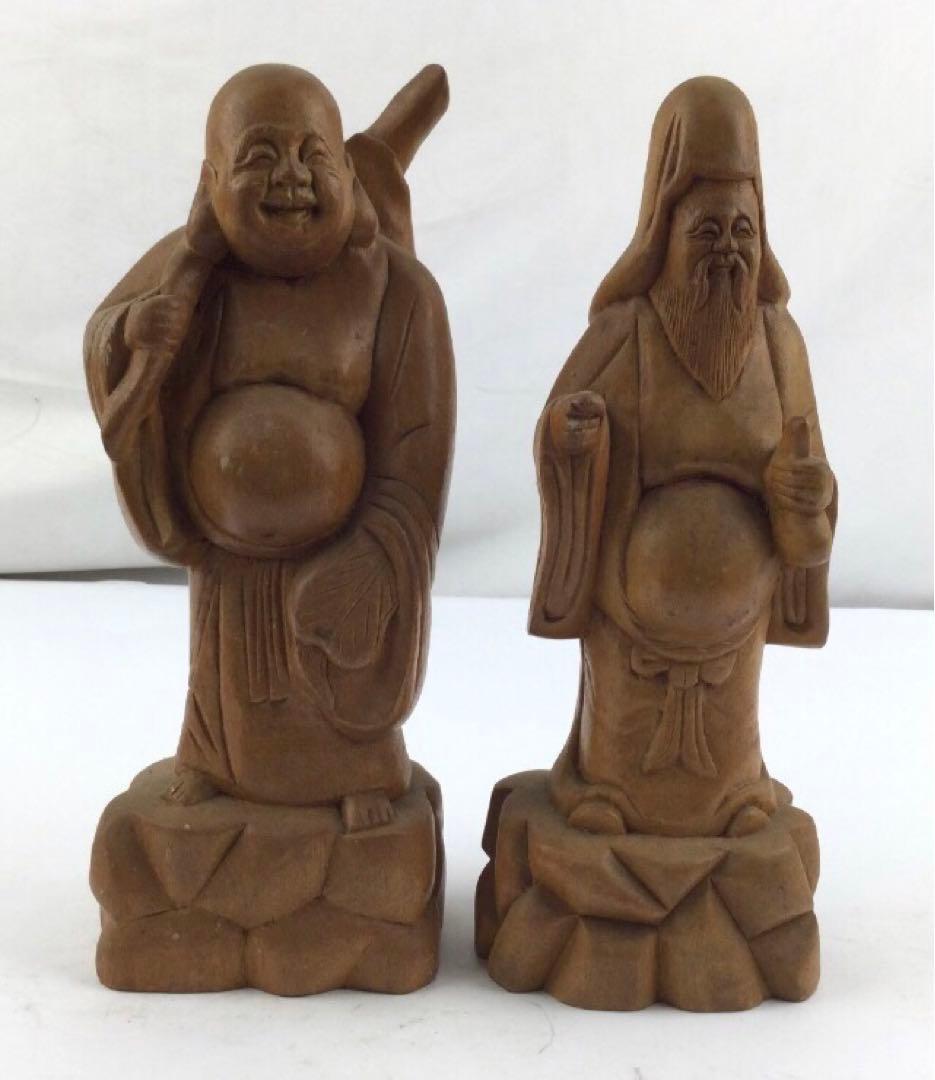 七福神　木彫り　大きめ