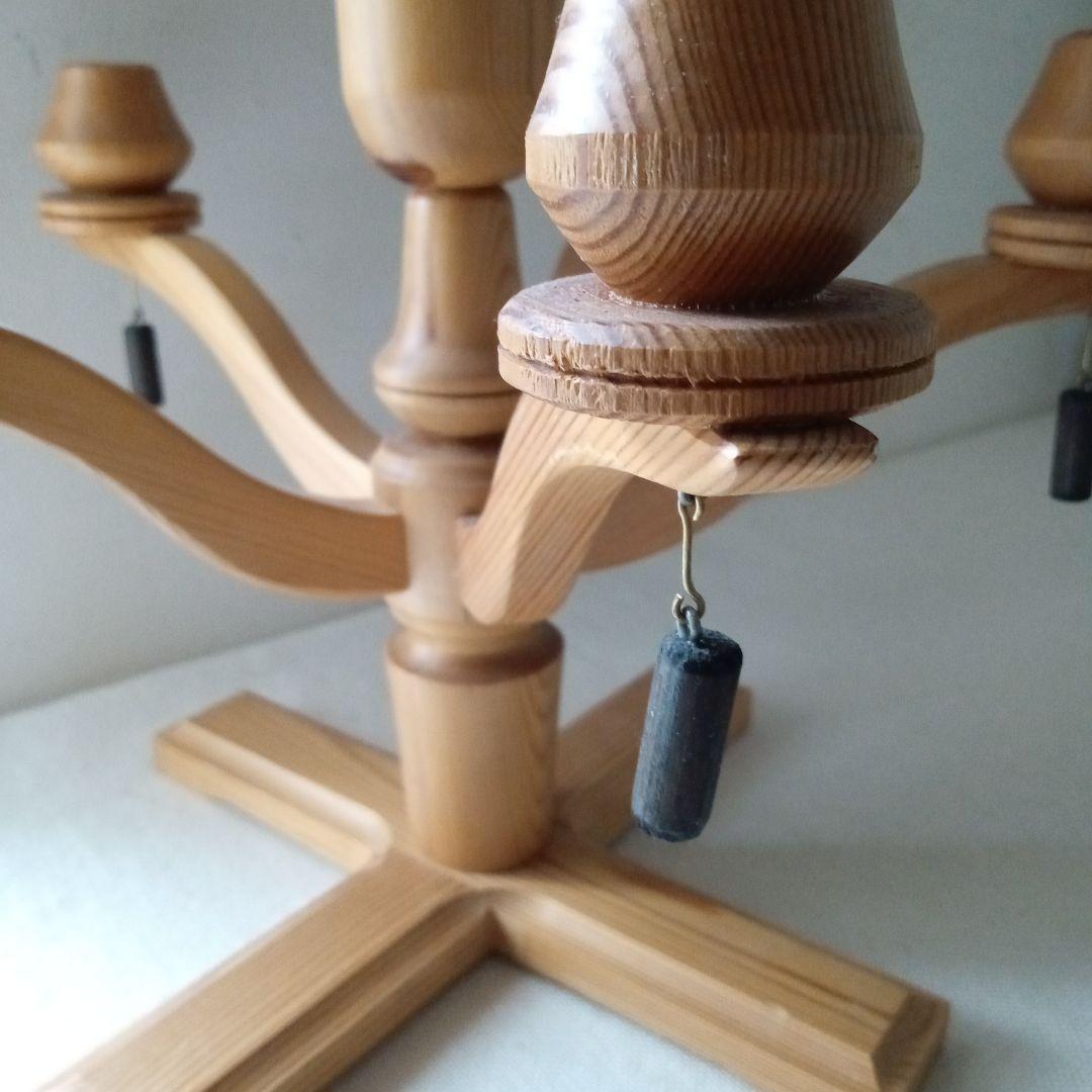 木製キャンドルホルダー 木工芸 スウェーデン 北欧 ヴィンテージ