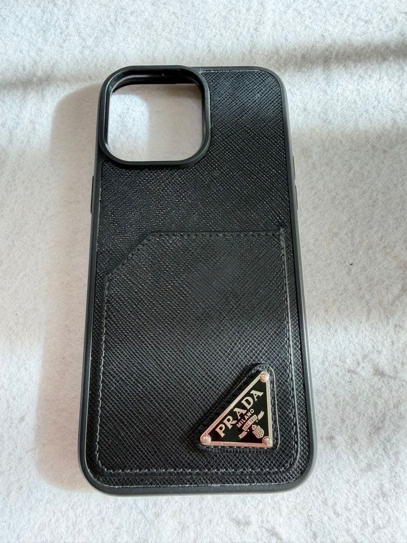 PRADAレザー iPhoneケース14promax