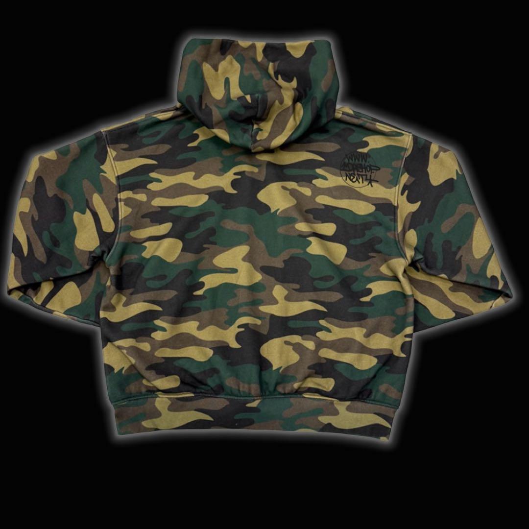 IDA sply ダブルジップ パーカー 迷彩 xs