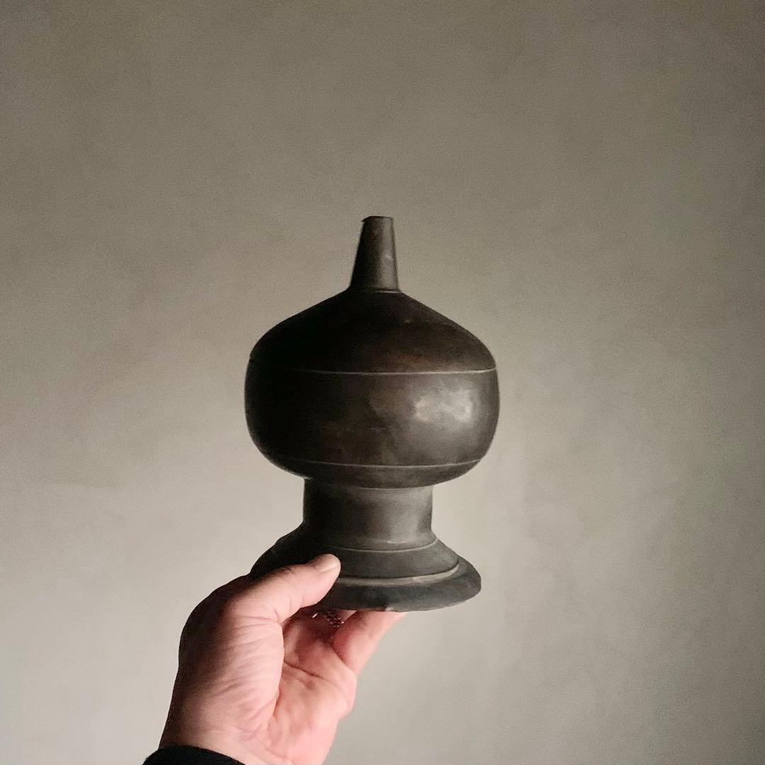 古銅 擬宝珠 仏教美術 古美術 古道具 アンティーク オブジェ