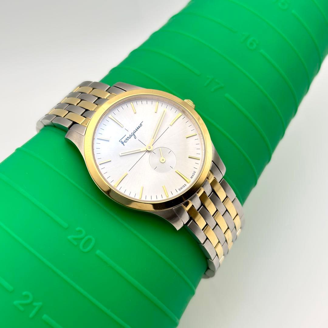 超美品✨Salvatore Ferragamo フェラガモ 腕時計 コンビ 箱