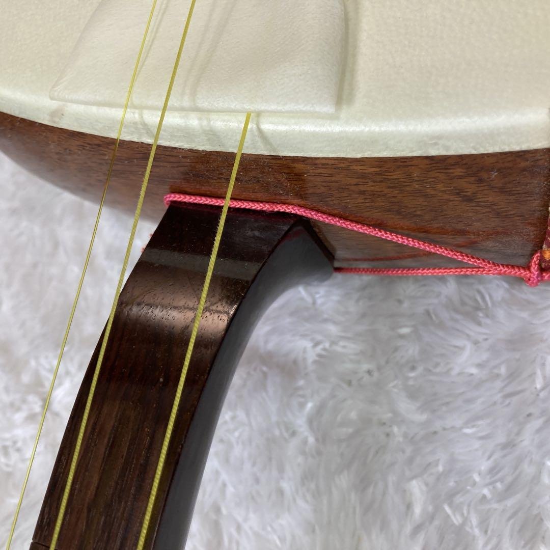 三味線　細棹　短棹　ベッコウ撥　セット　破れなし　べっこう