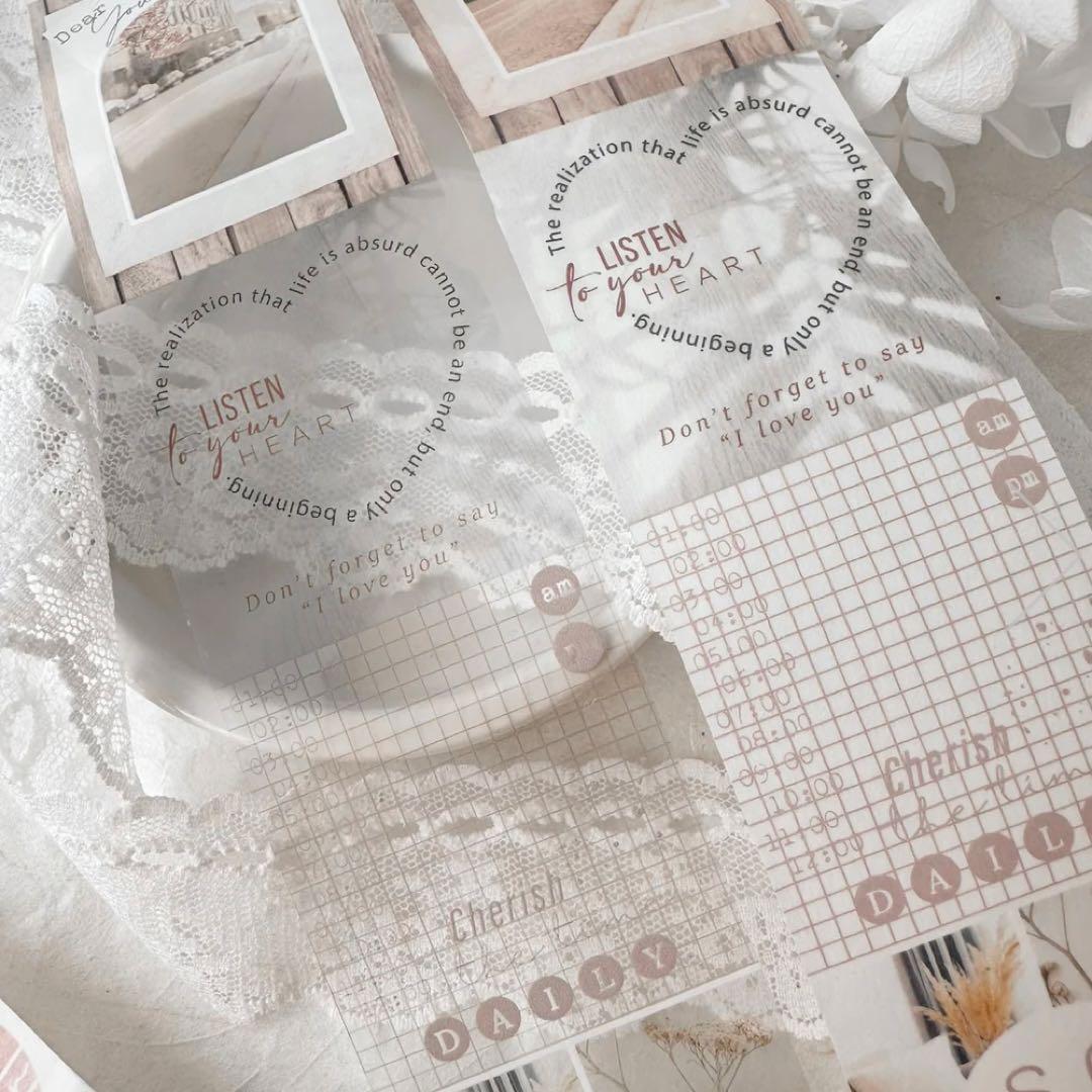 Journal pages 海外マスキングテープ　マステ 【1869】