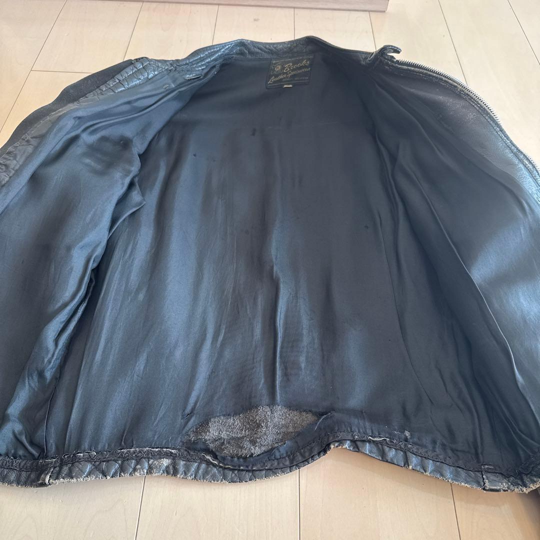 60s ブルックス　シングルライダース　革ジャン　ヴィンテージ