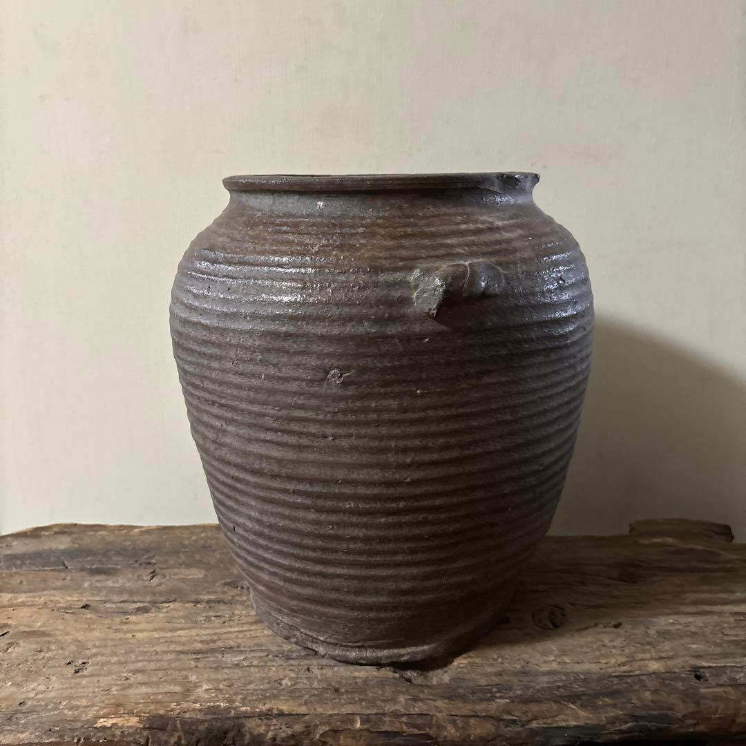 古丹波ニ耳壷　江戸　古常滑　古越前　古備前　古信楽　古瀬戸　古陶　骨董　花器李朝