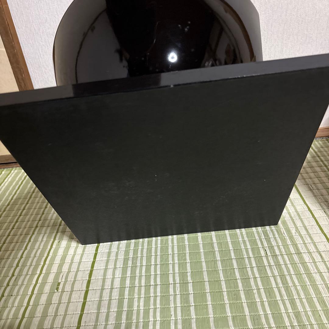 風炉型　電熱器　黒　茶道具 野々田商店 黒真塗　B 湯沸かし　直径約30cm