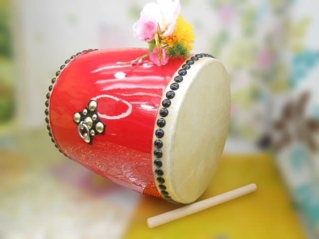 新品未使用(送料無料)19.980円　Nエイサー大太鼓30cmバチ付き