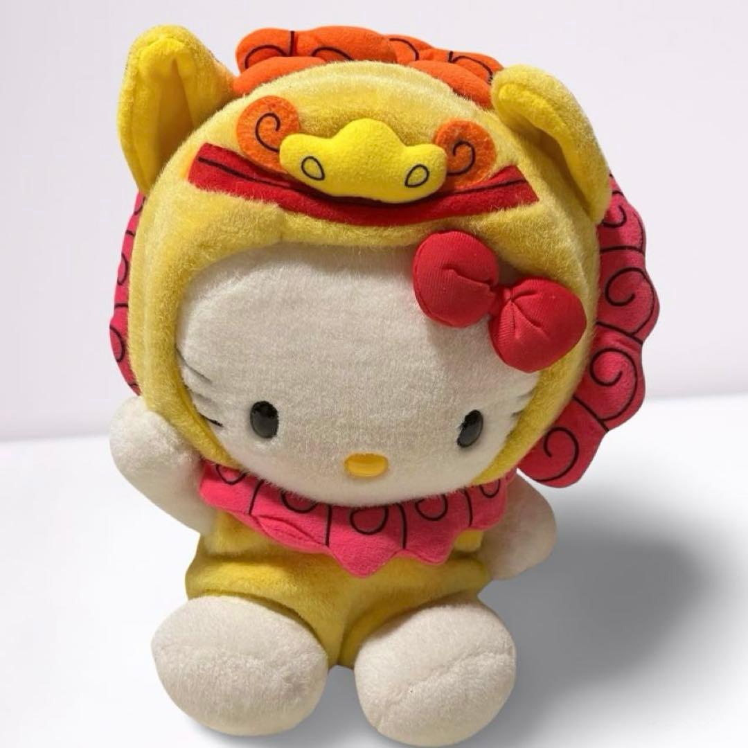 【希少】ハローキティ シーサーコスチューム ぬいぐるみ　沖縄限定