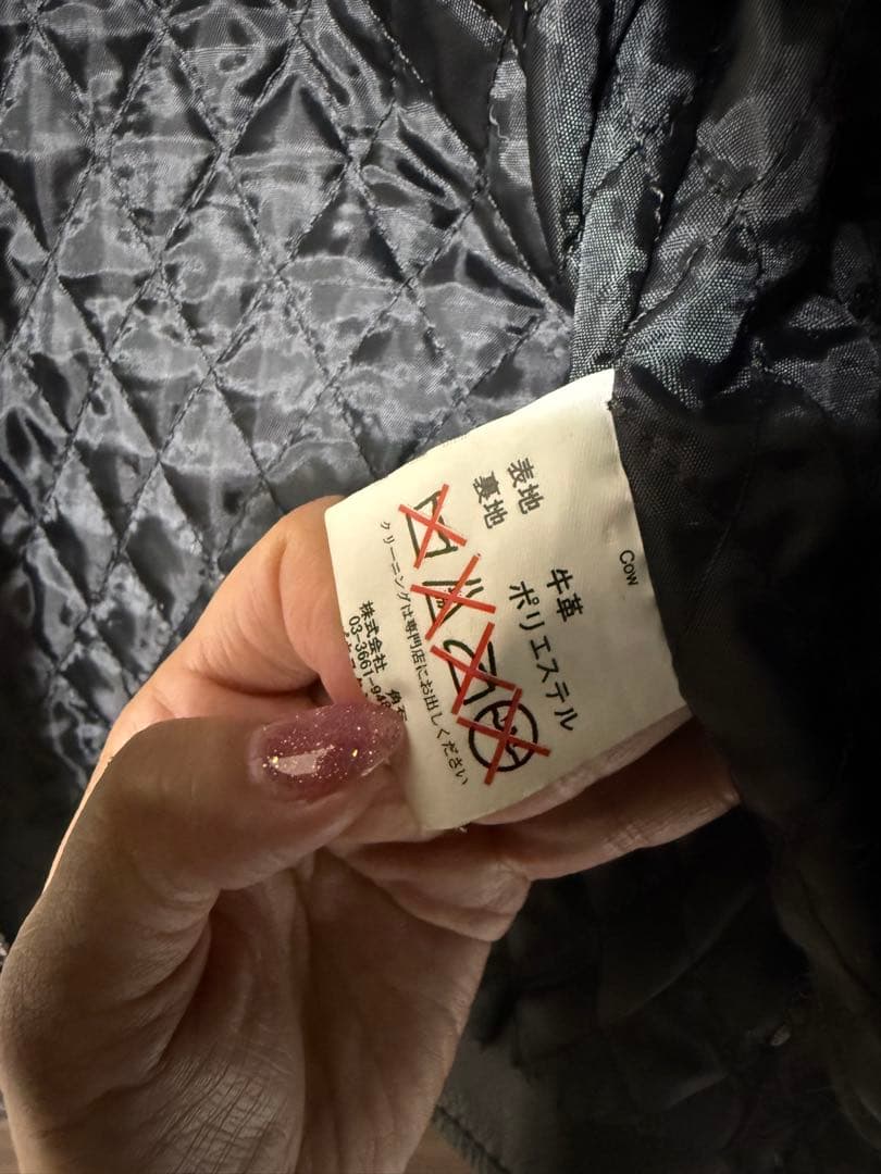 HORN WORKS グレー レザーシングルライダース