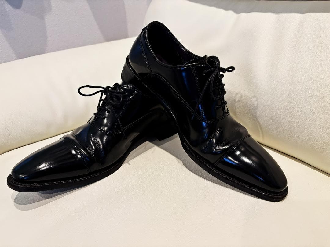 【美品】REGAL 25AR 24.5cmストレートチップ スクラッチタフレザー