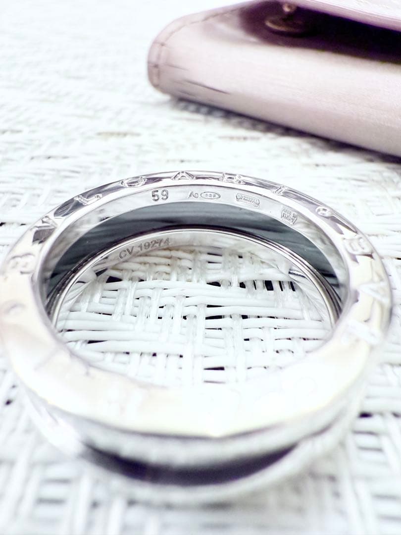 ブルガリ セーブザチルドレン 18号 リング　指輪　59 セラミック　925