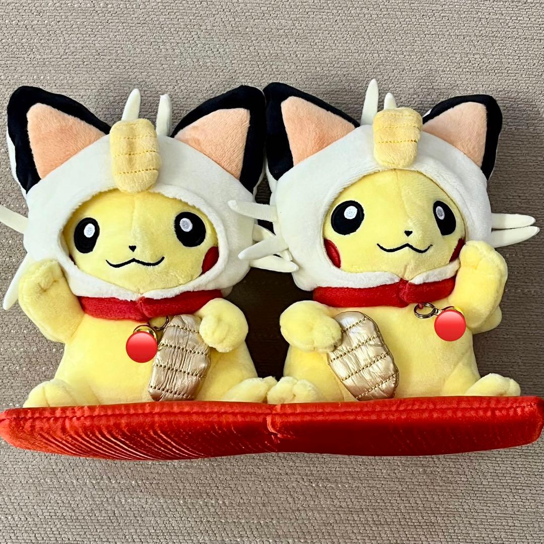 マンスリーペアピカチュウ　まねきねこニャース