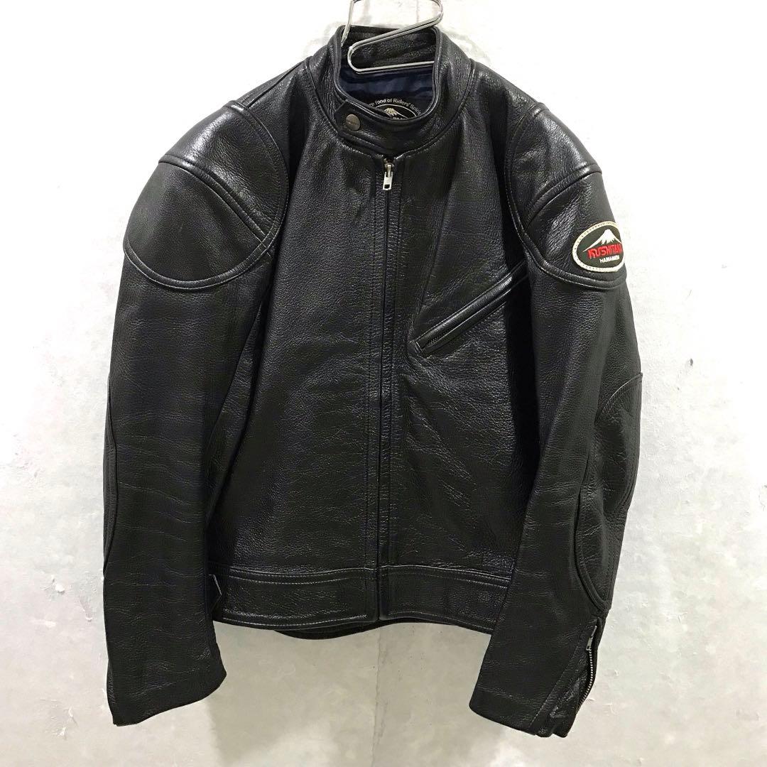 KUSHITANI クシタニ 牛革 レザージャケット シングルライダース 黒 L