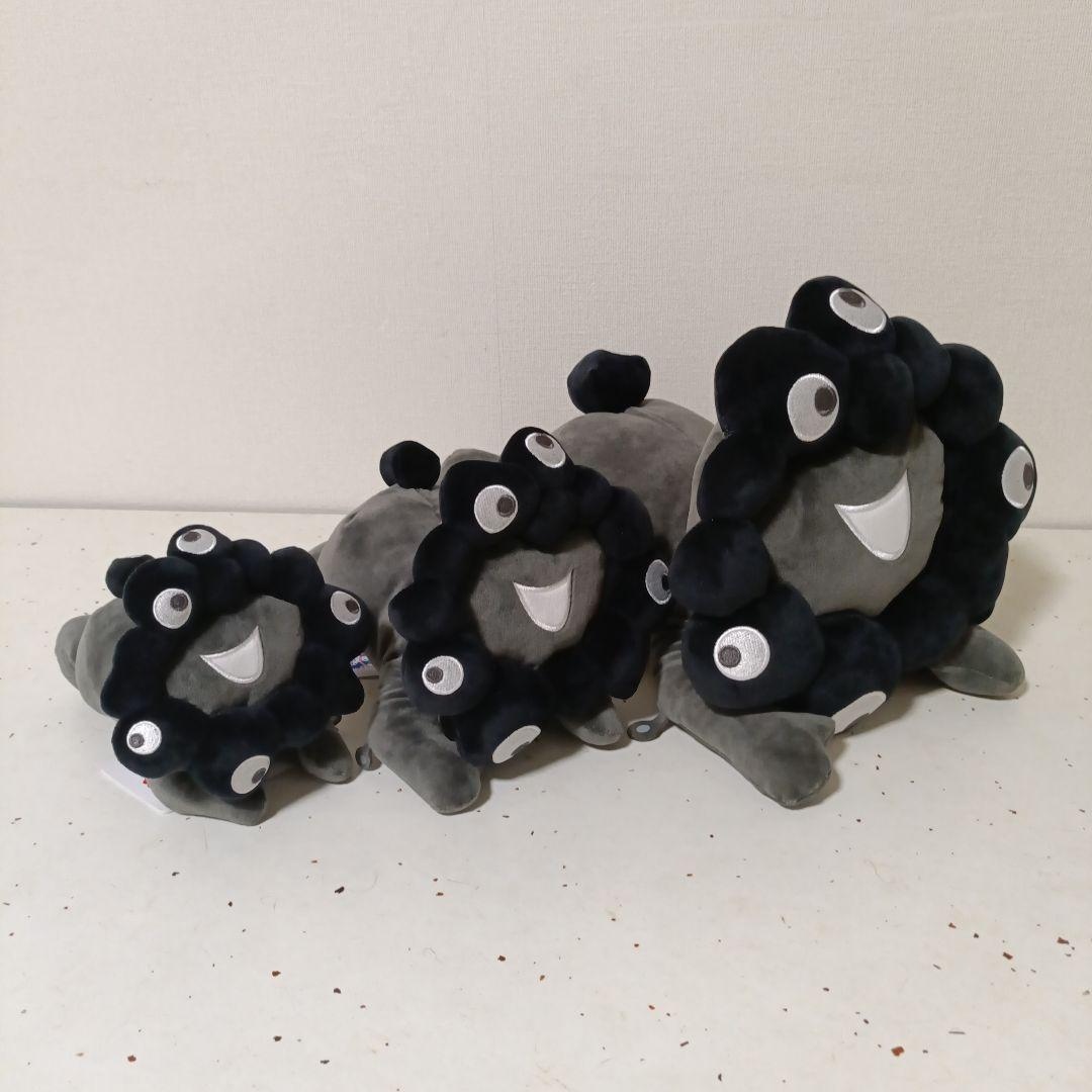 大阪関西万博限定 這い型ぬいぐるみ　黒（S/M/L）セット　黒ミャクミャク