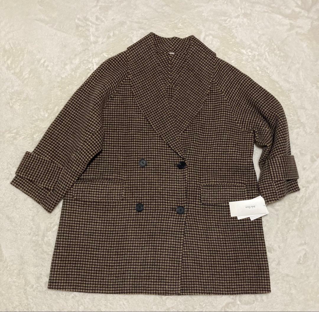 新品タグ付き✨ミラオーウェン　接結ハーフ丈Aラインコート