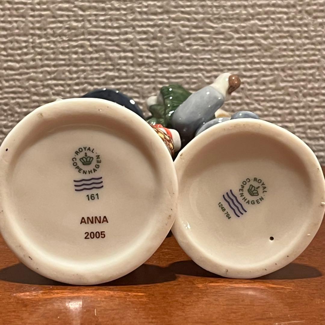 美品　クリスマス　アンナ　フレデリック　ロイヤルコペンハーゲン　人形　陶器　置物