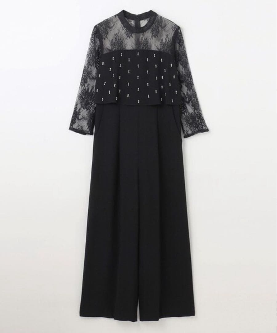 美品☆diagram ダイアグラム　刺繍ワイドサロペット　結婚式　M ドレス