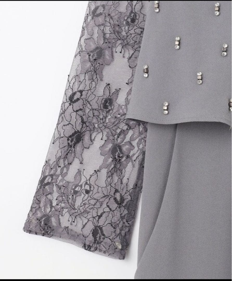 美品☆diagram ダイアグラム　刺繍ワイドサロペット　結婚式　M ドレス