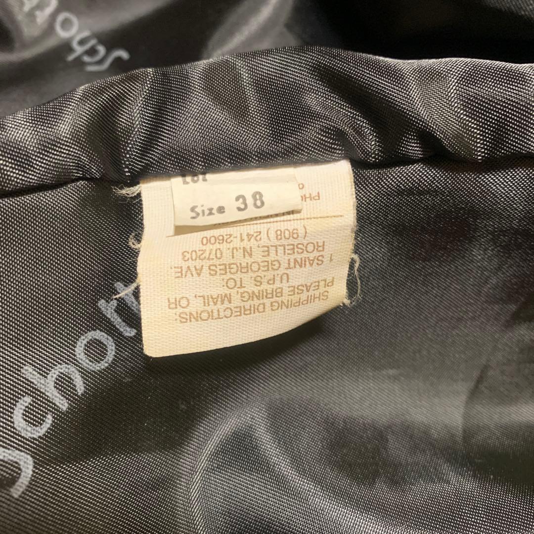 schott シングルライダースジャケット　サイズ38