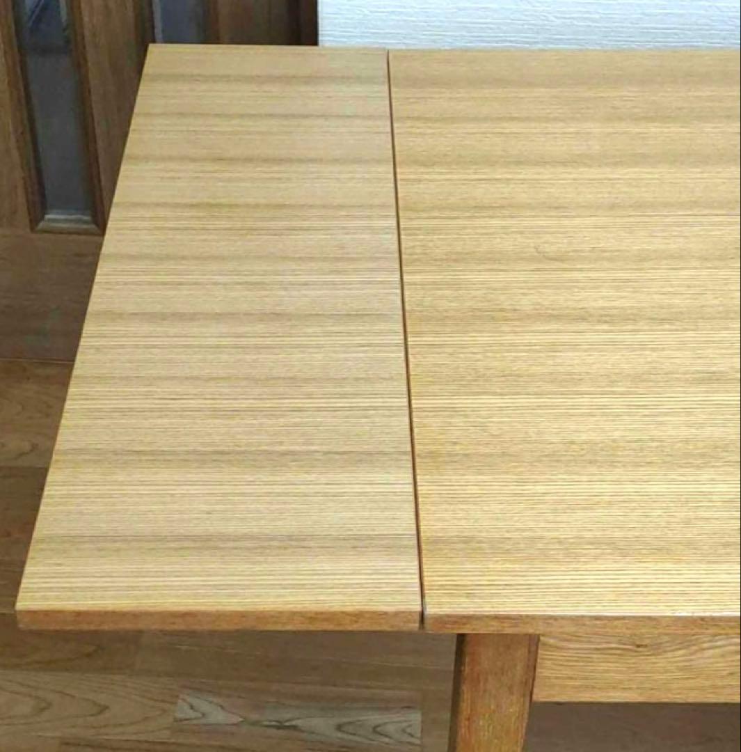 ninoさま専用分　無印良品ダイニングテーブル エクステンションテーブル タモ材