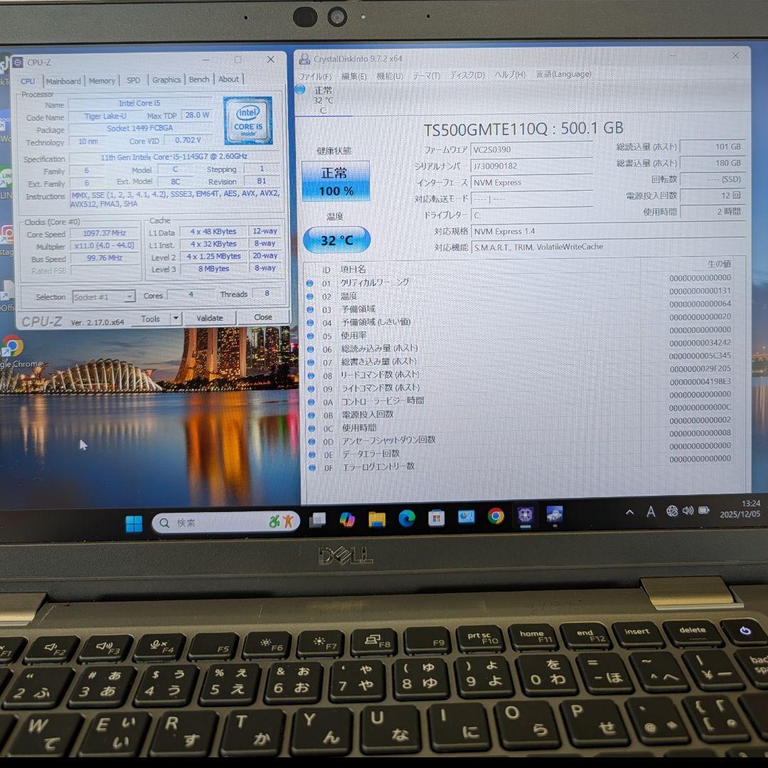 Windowsノート本体 DELL LATITUDE 5320 Core i5 1145G7