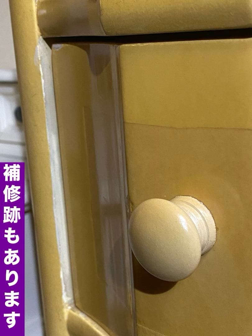 希少 カラー デザイン♦️アンティーク♦️ハンドペイント チェスト♦️縁起◎六角形