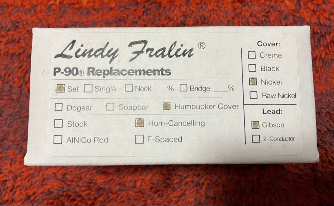 Lindy Fralin Hum-Canceling P-90セット