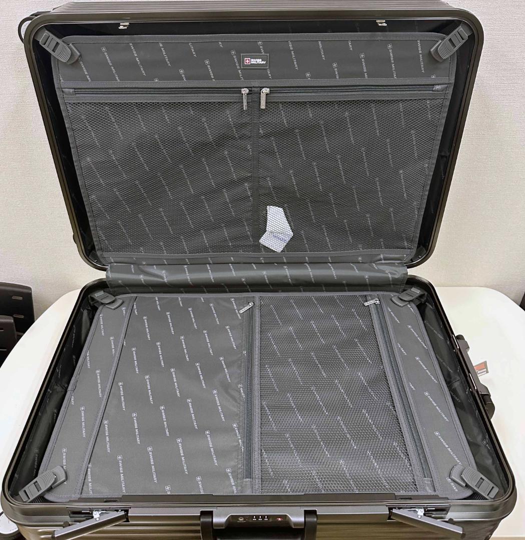 新品 ★ スイスミリタリー スーツケース 105L チタン 28インチ ブラック