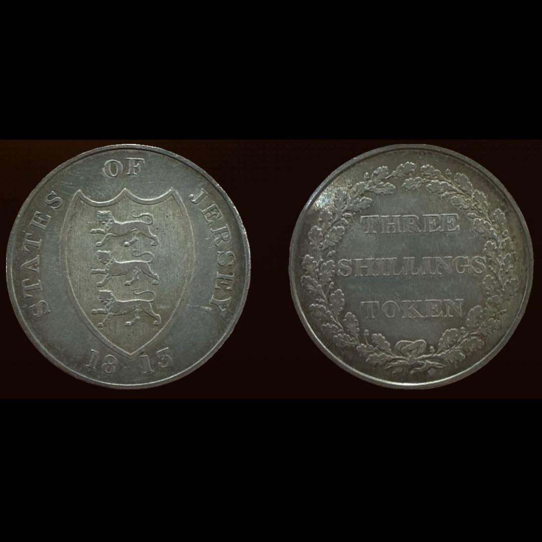 メ*ー様 No.31 アンティーク 英領 ジャージー 島 1815 3シリング