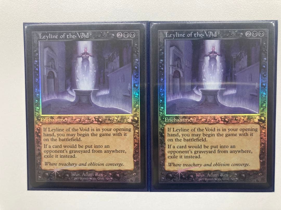 虚空の力線　英語　旧枠　foil 2枚セット