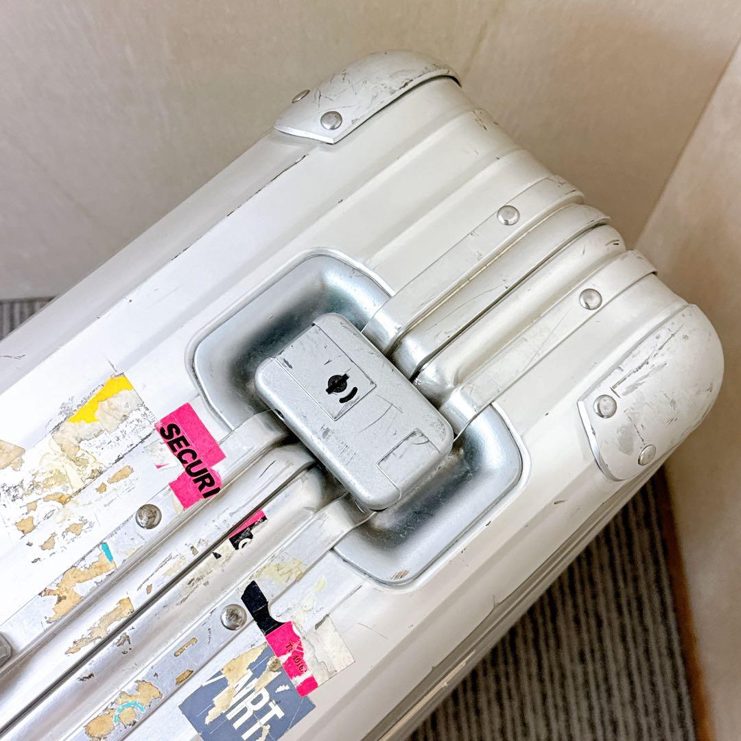 【希少】 RIMOWA 929.70 2輪ローリングトロリー ビンテージ 青ロゴ