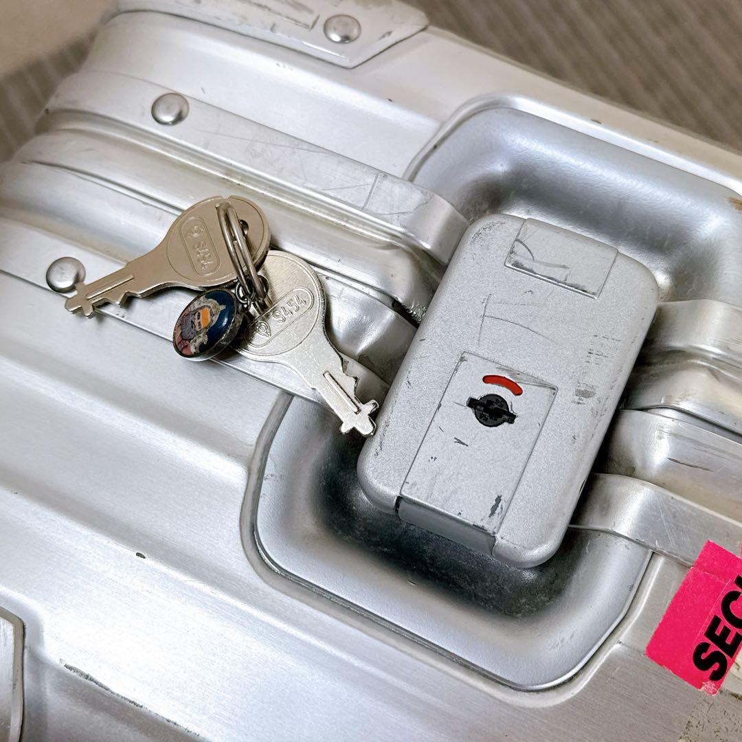 【希少】 RIMOWA 929.70 2輪ローリングトロリー ビンテージ 青ロゴ