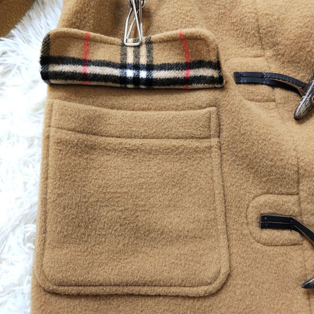 バーバリーズ　ダッフルコート　キャメル　ノバチェック　140